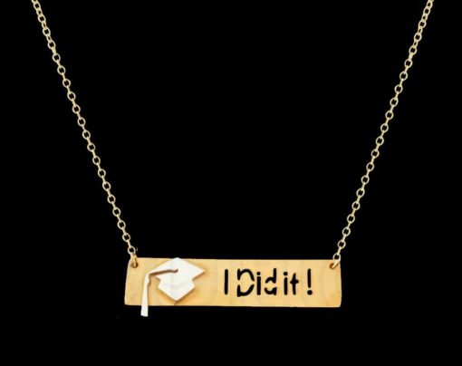 "I Did It" Grad Necklace and Pendant