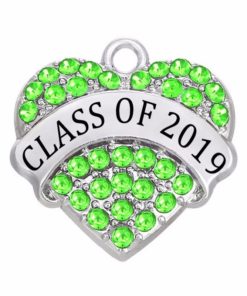 Class of 2019 2020 Crystal Heart Pendant