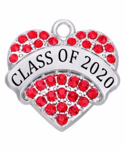 Class of 2019 2020 Crystal Heart Pendant